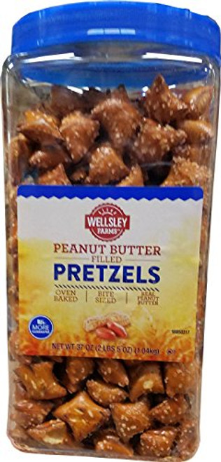 Wellsley Farms Peanut Butter Pretzels 37 Ounce Wellsley Farms Peanut Butter Pretzels 37 Ounce