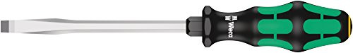 Wera 05007676001 Kraftform Plus 334 SK Slotted Screwdriver  Lasertip  9mm Head  6 Blade Length