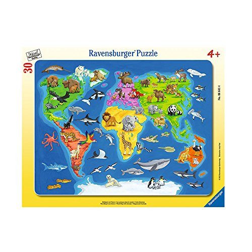 Ravensburger Animal Map Jigsaw Puzzle -30 Piece-