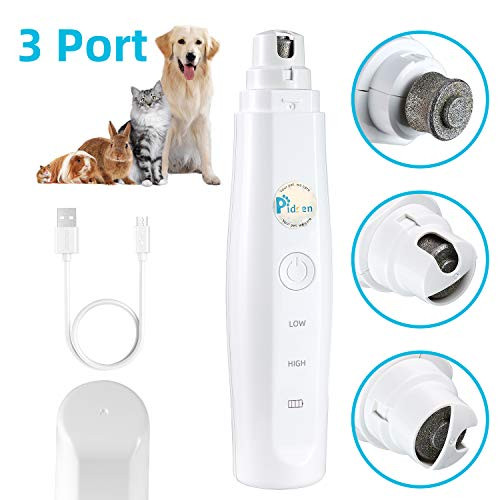 Pidsen Dog Nail Grinder Rechargeable Dog Nail Paw Trimmer Clipper Painless Nail Grinder Paws Grooming for Small Medium Large Dogs Cats Animals Pidsen Dog Nail Grinder Rechargeable Dog Nail Paw Trimmer Clipper Painless Nail Grinder Paws Grooming for Small Medium Large Dogs Cats Animals
