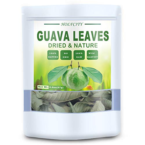 Dried Whole Guava Leaves  Natural Guava Tea  Loose Leaf Tea -2-0 oz-