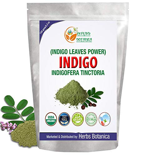 Herbs Botanica Indigo Powder For Hair - Indigofera Tinctoria -100 Natural Organically Henna Grown- 150 Grams - 5-3 Oz Natural Black Hair Dye Natural Herbs Botanica Indigo Powder For Hair - Indigofera Tinctoria -100 Natural Organically Henna Grown- 150 Grams - 5-3 Oz Natural Black Hair Dye Natural