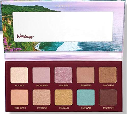 Wander Beauty Wanderess Escape Eyeshadow Palette  Buttery  Pigmented  Neutral and Bold Shadows  Satin  Matte  Foil and Shimmer  Crease-Proof  with Ro