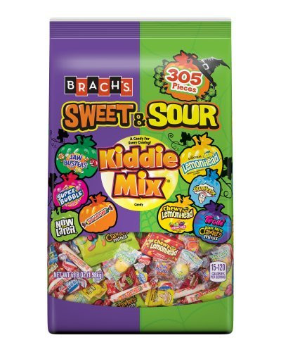 Brach's Sweet & Sour Halloween Candy Kiddie Mix Trick or Treat Variety Pack, 305 Count