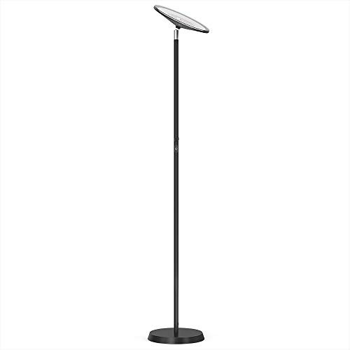 LISUCI Floor Lamp LED Torchiere Bright Floor Lamp Tall Standing Modern Lamp Warm Pole Light for Living and Office