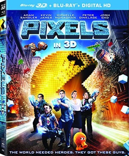 Pixels -3D Blu-ray - Blu-ray - UltraViolet- Pixels -3D Blu-ray - Blu-ray - UltraViolet-