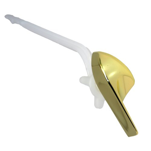 LASCO 04-1803P Kohler Replacement Trip Toilet Flush Lever Side Mount with Plastic Arm, Polished Brass