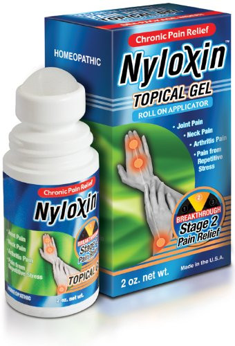 Nyloxin Roll-On Pain Relief Gel Topical Pain Reliever for Relieving Arthritis  Muscle  and Joint Pain -2 oz-