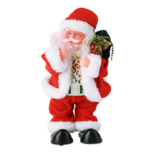 VARWANEO Twerking Santa Claus Twisted Hip Singing and Dancing Rotating Circle Electric Christmas Dolls Music Santa Claus Doll Christmas Decorations Xm VARWANEO Twerking Santa Claus Twisted Hip Singing and Dancing Rotating Circle Electric Christmas Dolls Music Santa Claus Doll Christmas Decorations Xm