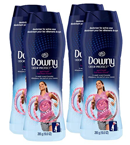 Downy Odor Protect in-wash Scent Booster Beads  April Fresh  10 Ounce  4 Count -Packaging May Vary-