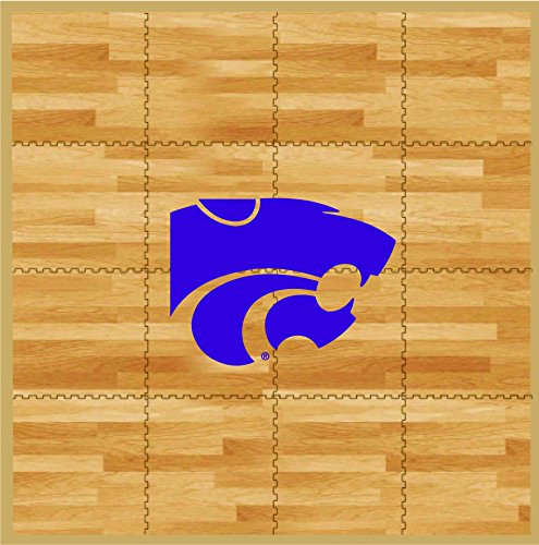 Coopersburg NCAA Kansas State Wildcats NCAA 8-Foot by 8-Foot Fan Floor  Tan  8-Foot x 8-Foot
