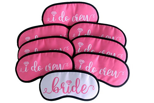 Bride and Bridesmaids Sleep Mask Gift Set  Set of 8 - Bachelorette Party Supplies  Favors  Decorations  Bride Tribe  Bachelorette Party Gifts  Bachel