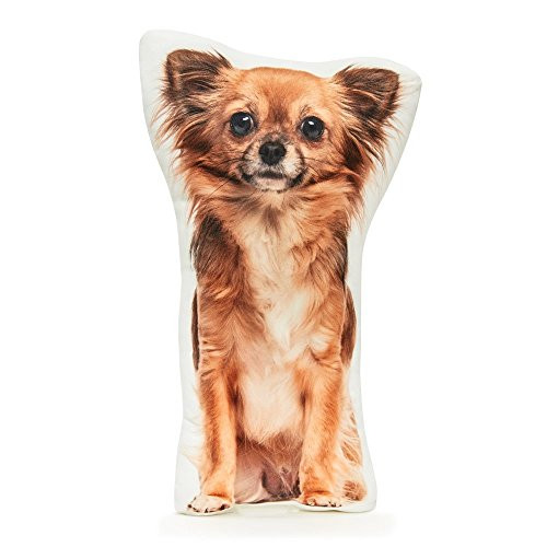 Cushion Co - Chihuahua Long Haired Shaped Pillow 16" x 12" Cushion Co - Chihuahua Long Haired Shaped Pillow 16" x 12"