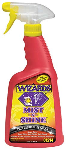 WIZARDS - Mist-N-Shine Professional Detailer  High-Gloss Car Detailing and Surface Cleaner Spray -22 oz--