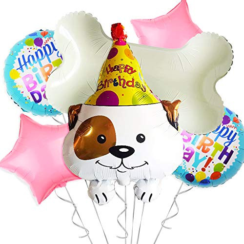 OMG Party Factory - Dog Birthday Party Supplies Balloons - Perfect Puppy Bone Decorations for Lets Pawty Woof Birthday or Pet Adoption Parties - Myl OMG Party Factory - Dog Birthday Party Supplies Balloons - Perfect Puppy Bone Decorations for Lets Pawty Woof Birthday or Pet Adoption Parties - Myl