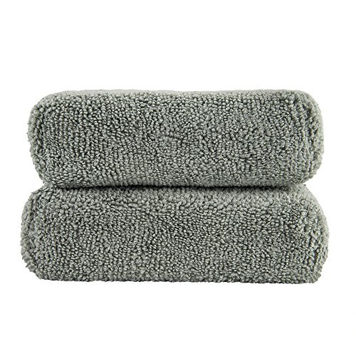 Chemical Guys MIC29502 Workhorse Gray Premium Grade Microfiber Applicator, Metal (Pack of 2)