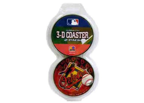 MLB Baltimore Orioles 3D Coasters, 2-Pack