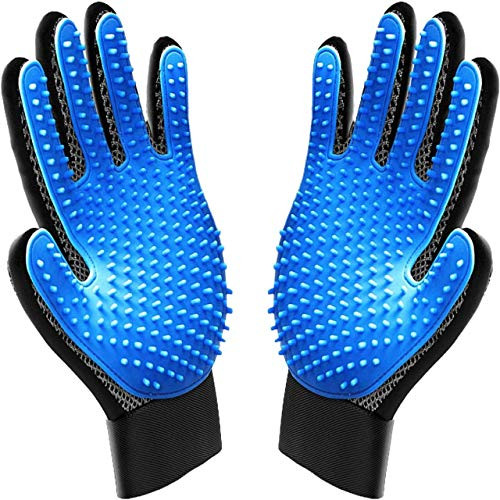 Biioltgs Pet Grooming Glove for Dogs  Horses  Bunnies and Cats  Pet Hair Remover Mitt  Gentle Deshedding Brush Glove  Hair Remover Mitt with Five Fing Biioltgs Pet Grooming Glove for Dogs  Horses  Bunnies and Cats  Pet Hair Remover Mitt  Gentle Deshedding Brush Glove  Hair Remover Mitt with Five Fing