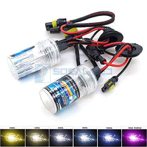 O-NEX 2x XENON H1 HID Bulbs AC 35W Headlight Replacement High Bright 12000K Pink Purple