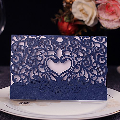 Invitation Cards with Envelopes Laser Cut Flora Lace for Wedding Invitations  Bridal Shower  Engagement  Birthday  Bachelorette Party  Baby Shower-10