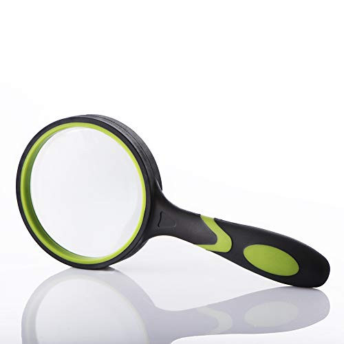 Magnifying Glass Kids?7X Magnifying Glass for Reading 75mm Glass Magnifying Lens Handheld Reading Magnifier Glass Shatterproof Magnifying Glass Used f