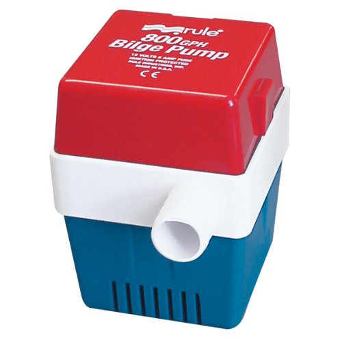 Rule 20F Marine 800 Square Marine Bilge Pump (800-GPH, 12-Volt)