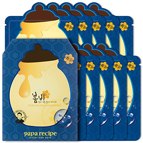 Papa Recipe Bombee Pepta Ampoule Honey Mask Pack Korean Sheet Mask  Korean skin care  facial skin care sheet mask  deep Moisturizing for dry skin