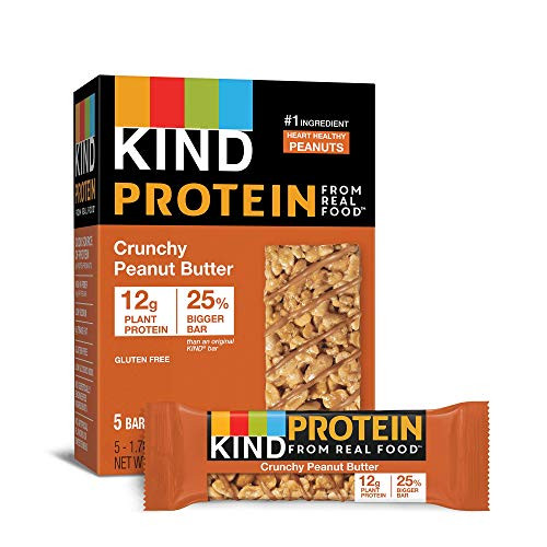 KIND Protein Bars  Crunchy Peanut Butter  Gluten Free  12g Protein 1-76 Ounce  20 count