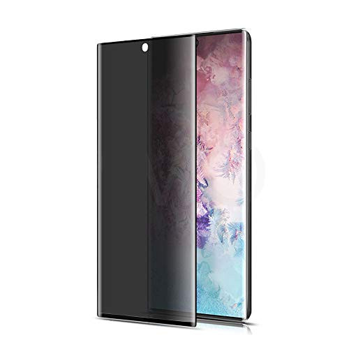 Galaxy Note 10 Plus Screen Protector  Privacy Tempered Glass Film -Full Coverage- -3D Curved- -9H Hardness- compatible Samsung Galaxy Note 10 Plus-Not