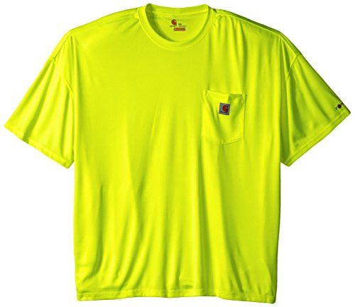 Carhartt Mens Big and Tall High Visibility Force Color Enhanced Short Sleeve Tee Brite Lime XXXX-Large
