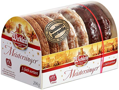 Wicklein Meistersinger sortiert Lebkuchen 200g -Lebkuchen assort- 7oz- Wicklein Meistersinger sortiert Lebkuchen 200g -Lebkuchen assort- 7oz-