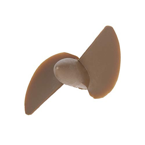 Fielect 1Pcs Two Blade Propeller for Ship Model Rc Boat Propeller Model Black Plastic Reversing Paddle 45mm Diameter 31-5mm Pitch M3 Hole Dia