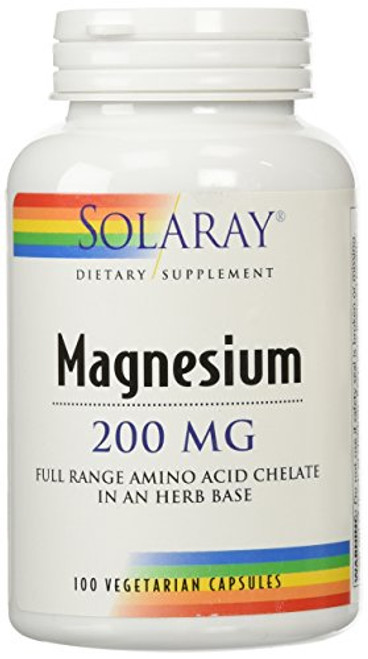 Solaray Magnesium, AAC Supplement, 200 mg, 100 Count
