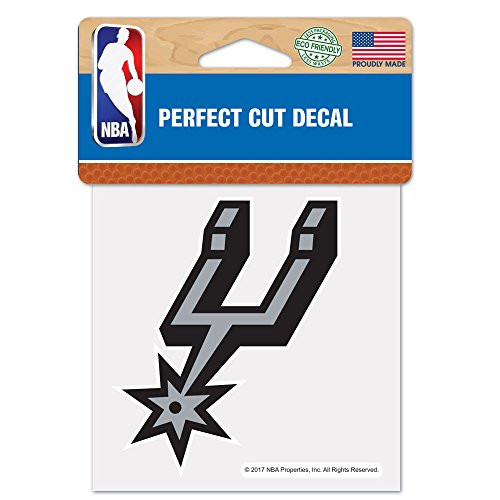 WinCraft NBA San Antonio Spurs Perfect Cut Color Decal 4 x 4 WinCraft NBA San Antonio Spurs Perfect Cut Color Decal 4 x 4