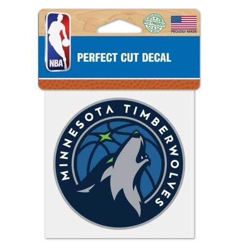 WinCraft NBA Minnesota Timberwolves Perfect Cut Color Decal  4 x 4