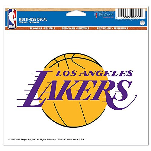 WinCraft NBA Los Angeles Lakers Multi-Use Colored Decal  5 x 6