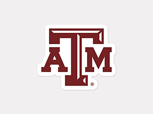 WinCraft NCAA Texas AandM University 92367012 Perfect Cut Color Decal  4 x 4  Black