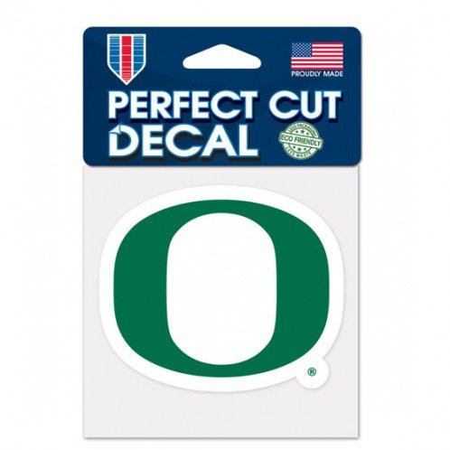 WinCraft NCAA University of Oregon 95559012 Perfect Cut Color Decal  4 x 4  Black