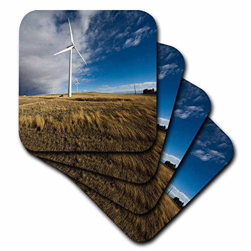 3dRose CST-43888-4 Wind Turbine-Ceramic Tile Coasters  Set of 8