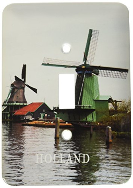 3dRose lsp-80432-1 Windmills In Holland Single Toggle Switch