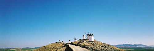 Windmills La Mancha Consuegra Spain Poster Print -27 x 9-