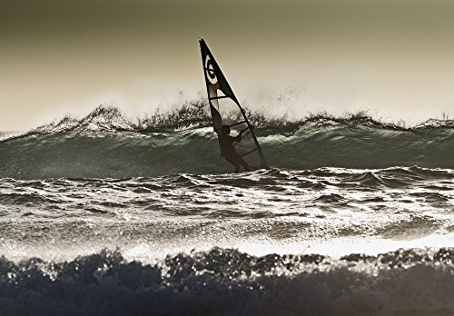 Posterazzi Windsurfing Los Lances Beach Tarifa Cadiz Andalucia Spain Poster Print -18 x 12- Posterazzi Windsurfing Los Lances Beach Tarifa Cadiz Andalucia Spain Poster Print -18 x 12-