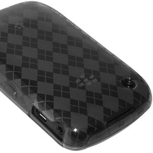 Amzer Luxe Argyle Skin Case for BlackBerry Curve 8520 - Smoke