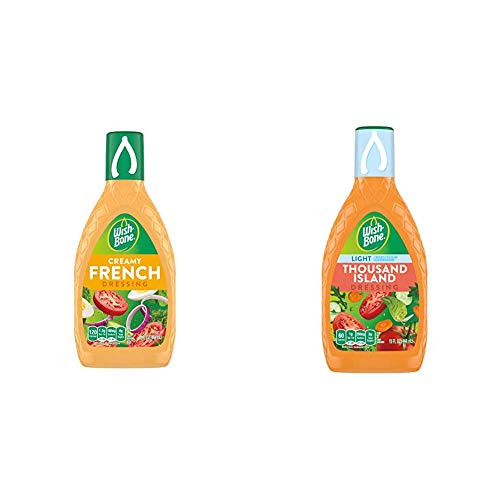 Wish-Bone Salad Dressing Creamy French 15 oz and Salad Dressing Light Thousand Island 15 oz Wish-Bone Salad Dressing Creamy French 15 oz and Salad Dressing Light Thousand Island 15 oz