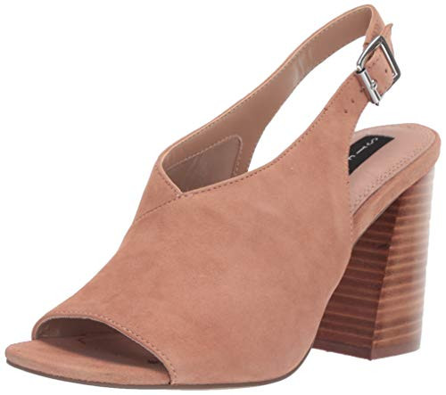 STEVEN by Steve Madden NASIMA Heeled Sandal  Nude Suede  11 M US