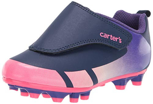 Carters Girls Fica Hook and Loop Sports Cleat Sneaker  Purple  7 Toddler