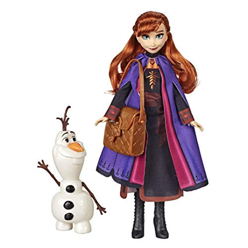 Disney Frozen Anna Doll with Buildable Olaf Figure and Backpack Accessory Inspired Frozen 2 Movie Disney Frozen Anna Doll with Buildable Olaf Figure and Backpack Accessory Inspired Frozen 2 Movie