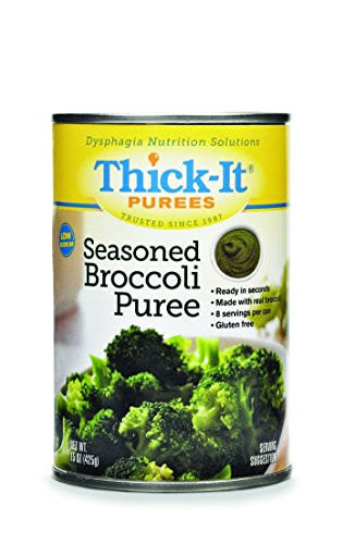 Thick-It Purees Seasoned Broccoli  15 oz Can -Pack of 12-