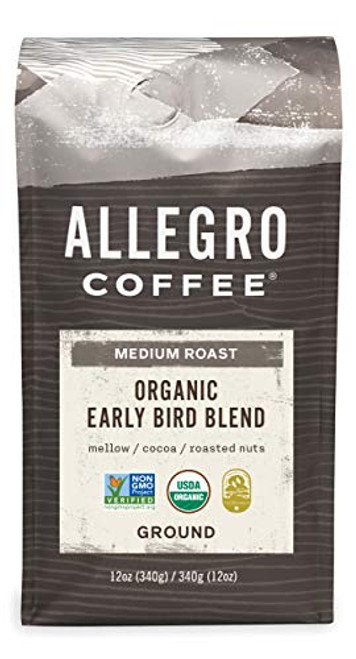 Allegro Coffee Organic Early Bird Blend Ground Coffee 12 oz Allegro Coffee Organic Early Bird Blend Ground Coffee 12 oz