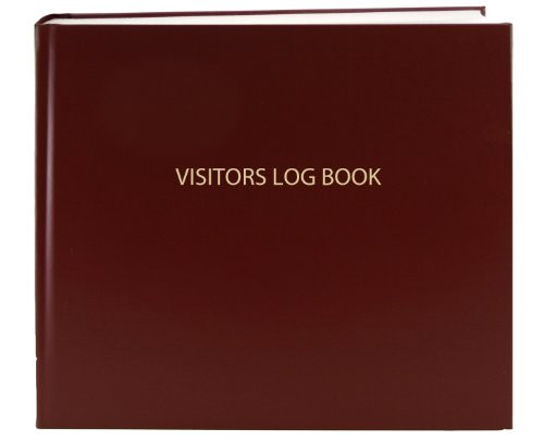BookFactory Visitor Log Book-Visitor Register-Visitors Sign-in Book - 120 Pages 8 7-8 x 7 - Burgundy Cover Smyth Sewn Hardbound -LOG-120-Visitor-A BookFactory Visitor Log Book-Visitor Register-Visitors Sign-in Book - 120 Pages 8 7-8 x 7 - Burgundy Cover Smyth Sewn Hardbound -LOG-120-Visitor-A